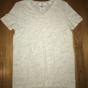 Pink/VS white T-shirt with black streaks